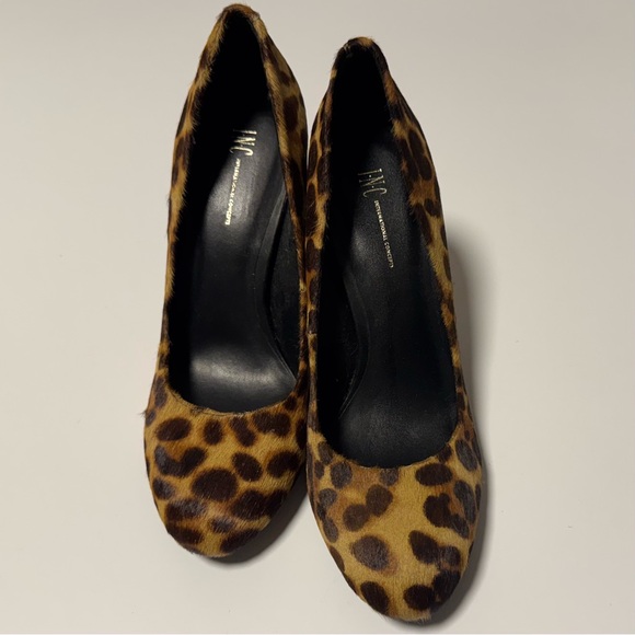 INC Leopard Print Round Toe Pumps - Picture 2 of 5